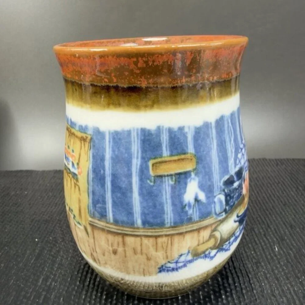Otagiri Stoneware Pottery Coffee Mug Cup Country Kitchen Ceramic Made In Japan‎